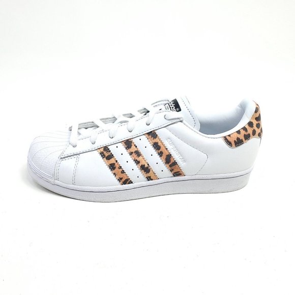 adidas Shoes - Adidas Originals Superstar Shoes Women Cheetah Print Leopard White CQ2514 Size 7